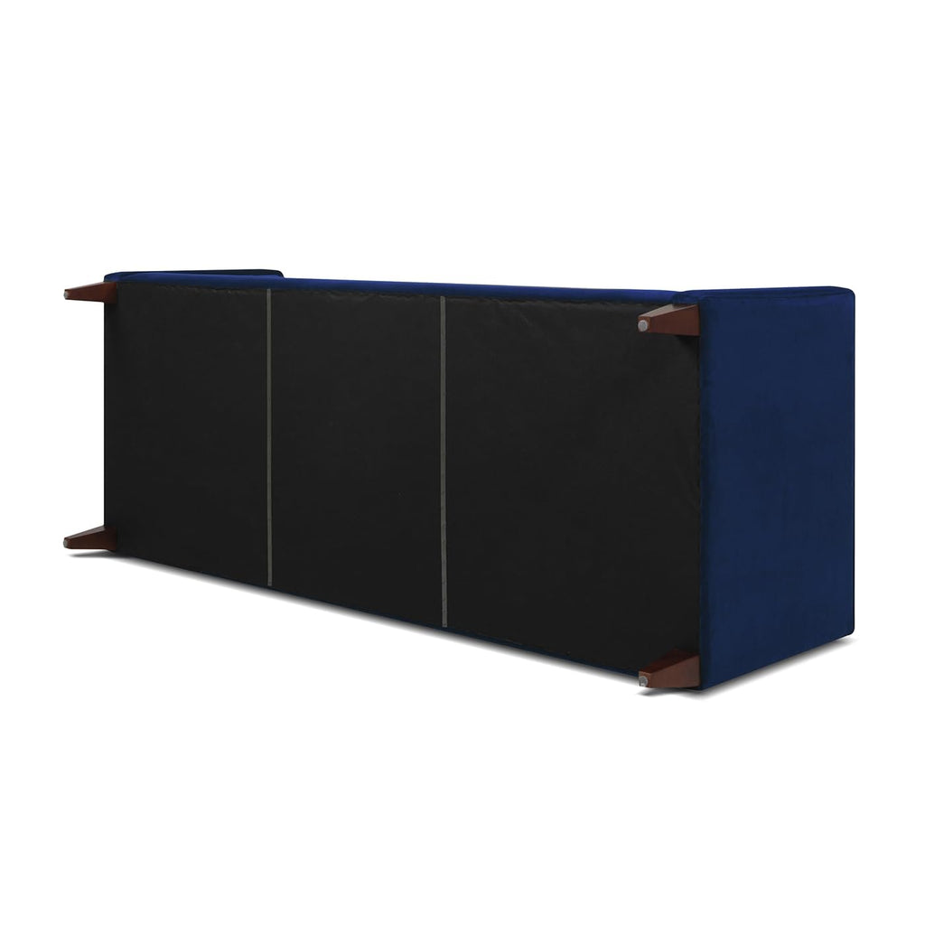 Navy Blue Velvet Tufted Sofa N185325
