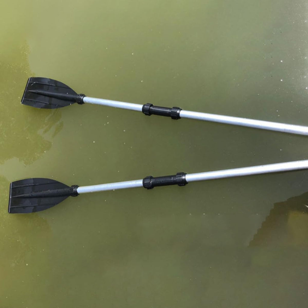 2pcs Aluminum Alloy Kayak Paddle Adjustable Telescopic Shaft V253526
