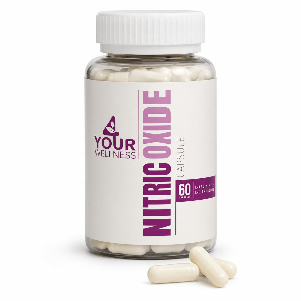 Nitric Oxide Capsules L Arginine L Citrulline 60 Count W660