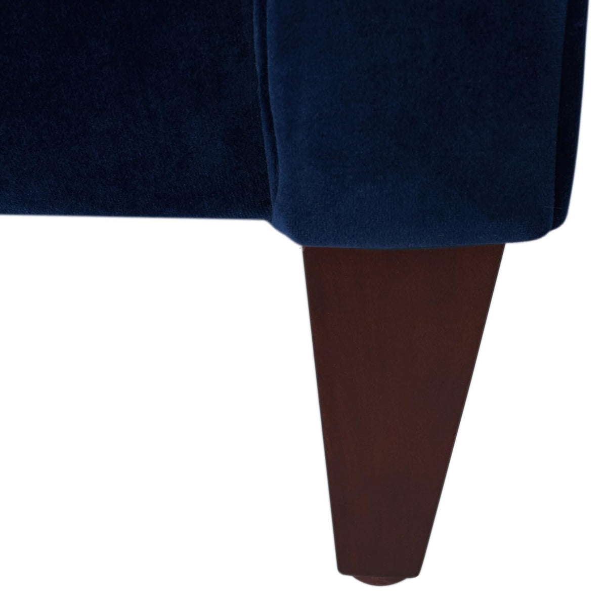 Navy Blue Velvet Tufted Sofa N185325