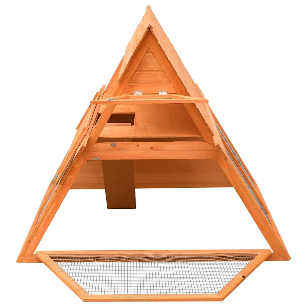 Brown Wooden Rabbit Hutch P3598