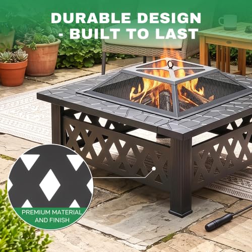 32 Inch Wood Burning Fire Pit F40123