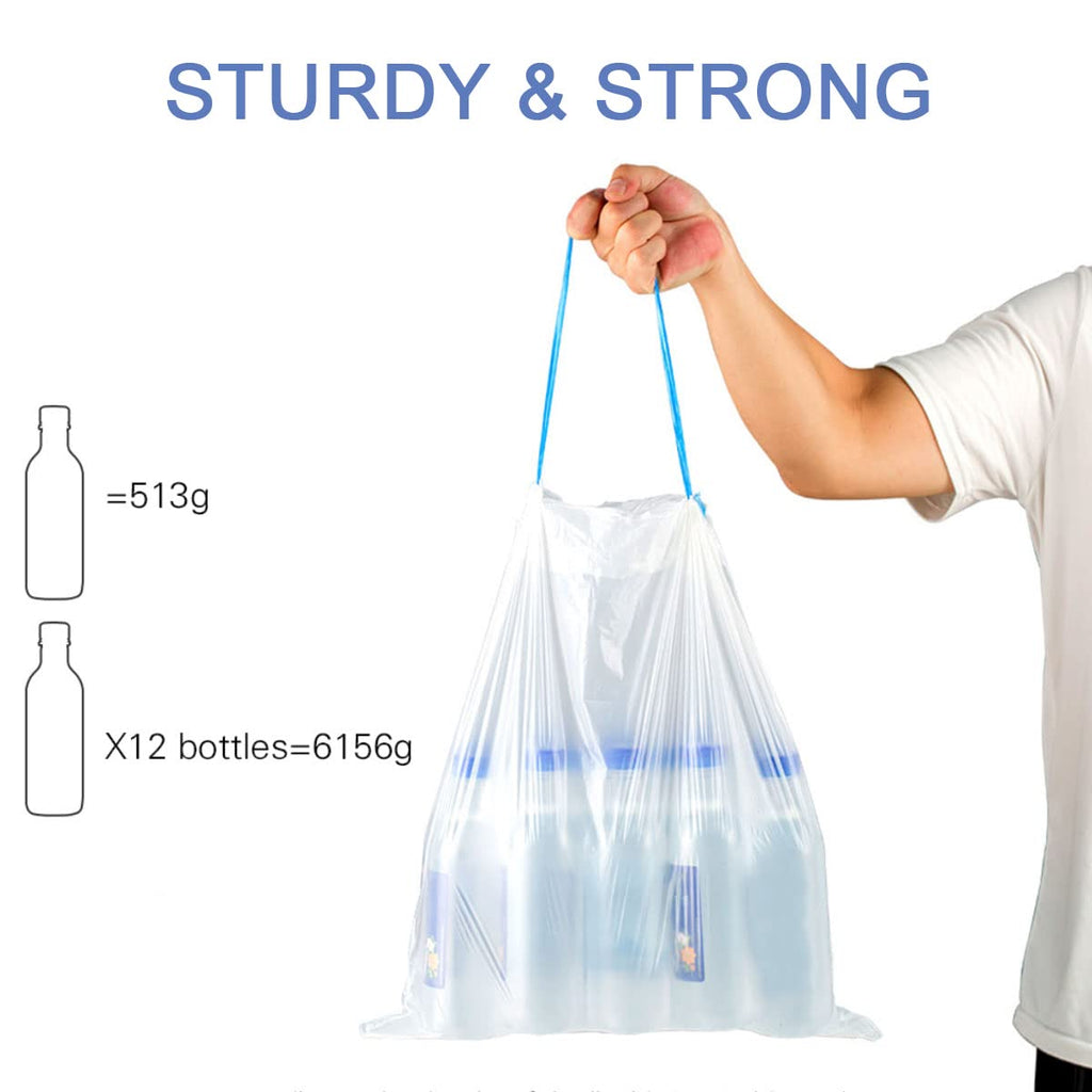 4 Gallon Drawstring Trash Bags 60 Count K688
