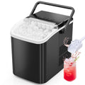 Portable Countertop Ice Maker with Scoop and Basket, 26.5lbs, Coal Black I9168