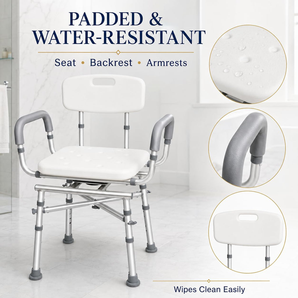 Swivel Shower Chair with Arms Q43677