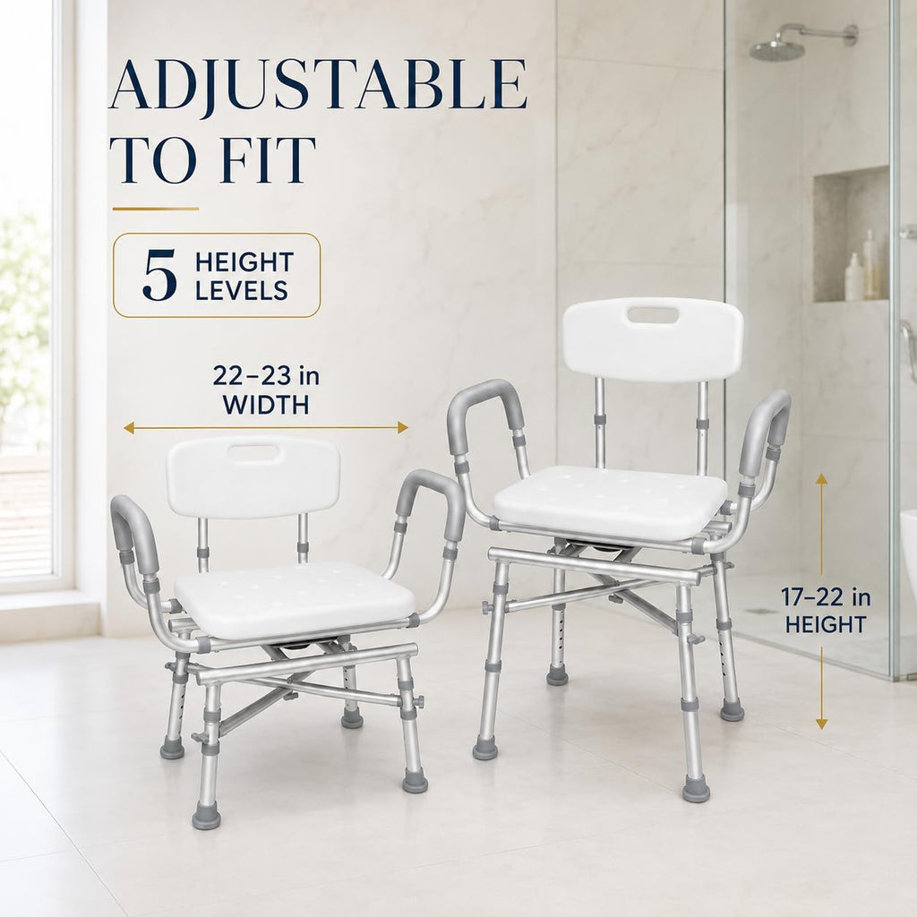 Swivel Shower Chair with Arms Q43677