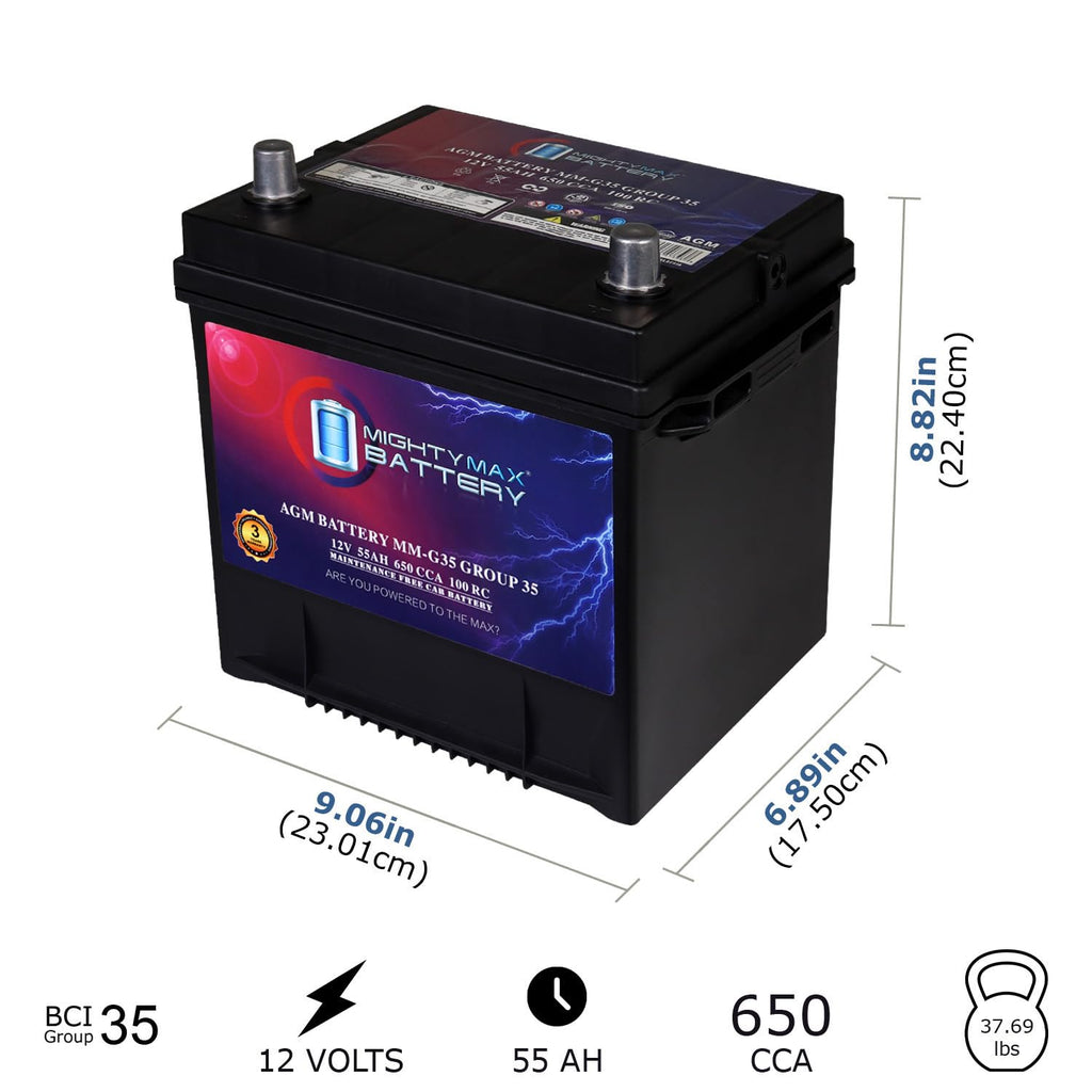 12V 55Ah AGM Replacement Battery O644733