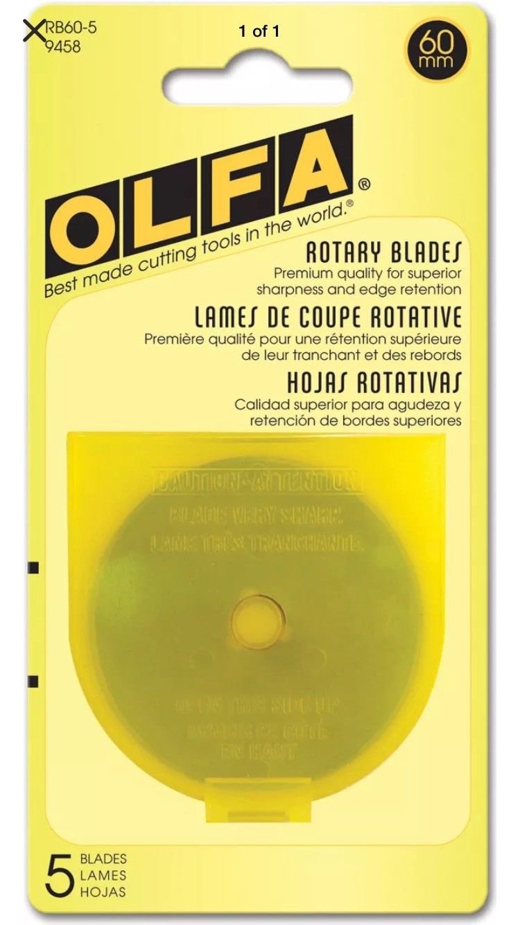 Rotary Blade Refill 5 per Package 60 Millimeters T92908