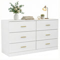White 6 Drawer Dresser W206944