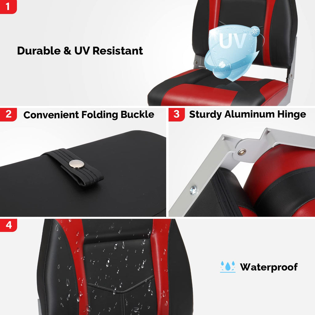 Folding Waterproof Boat Seats 2 Packs Y426
