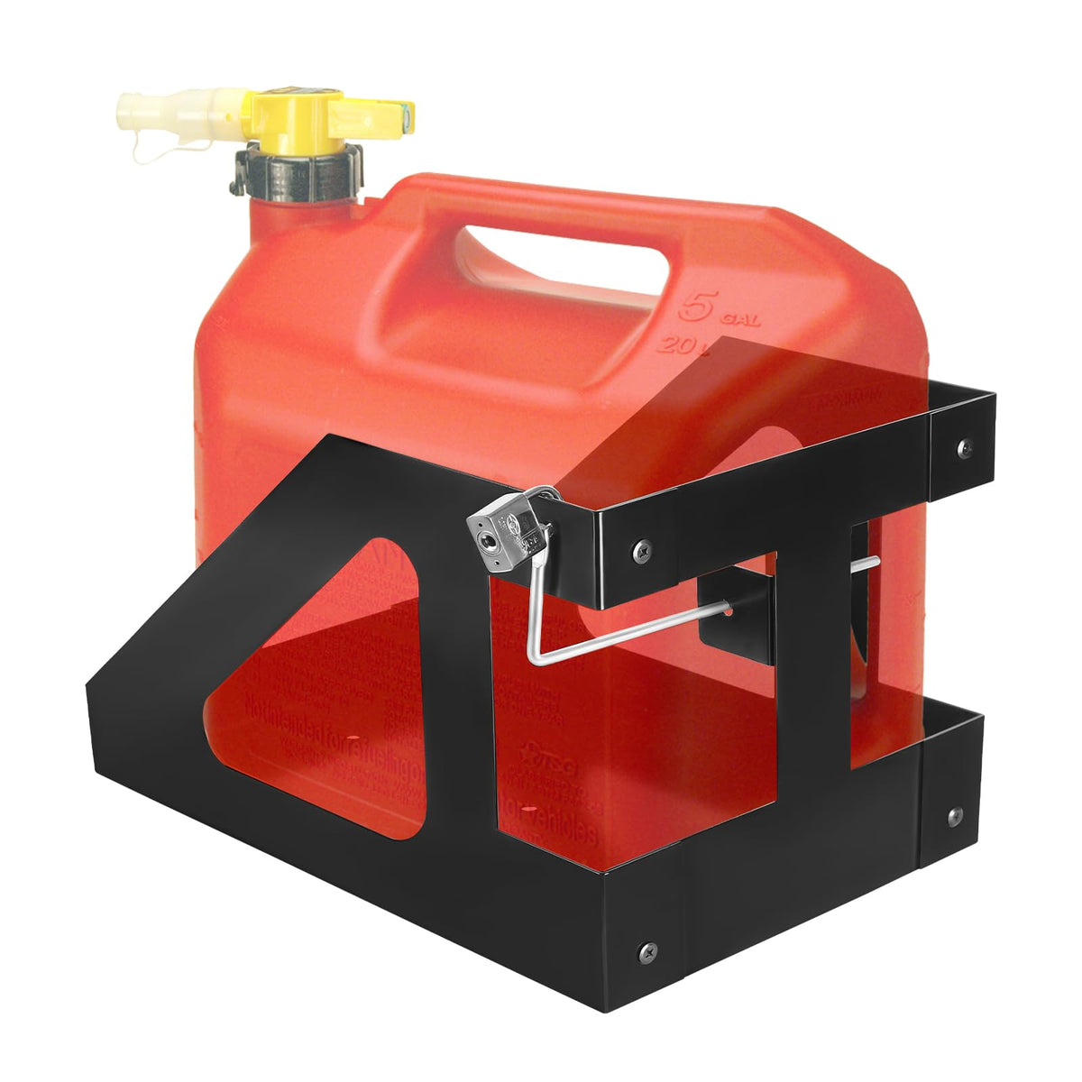 5 Gallon Gas Can Holder with Anti-Theft Lock R343