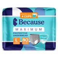 Maximum Incontinence Underwear for Men, Grey, Large, 80 Count D759005