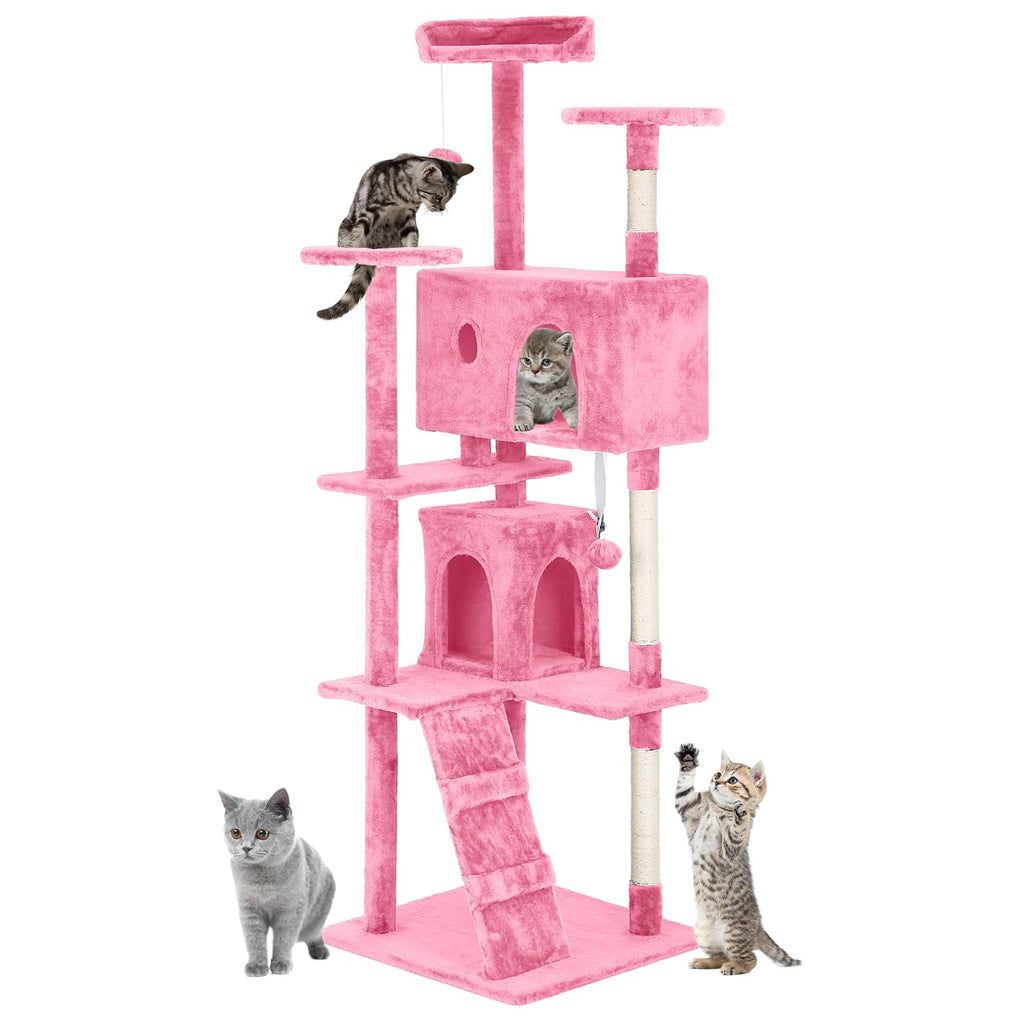 70in Cat Tree Tower with Scratching Post I31294