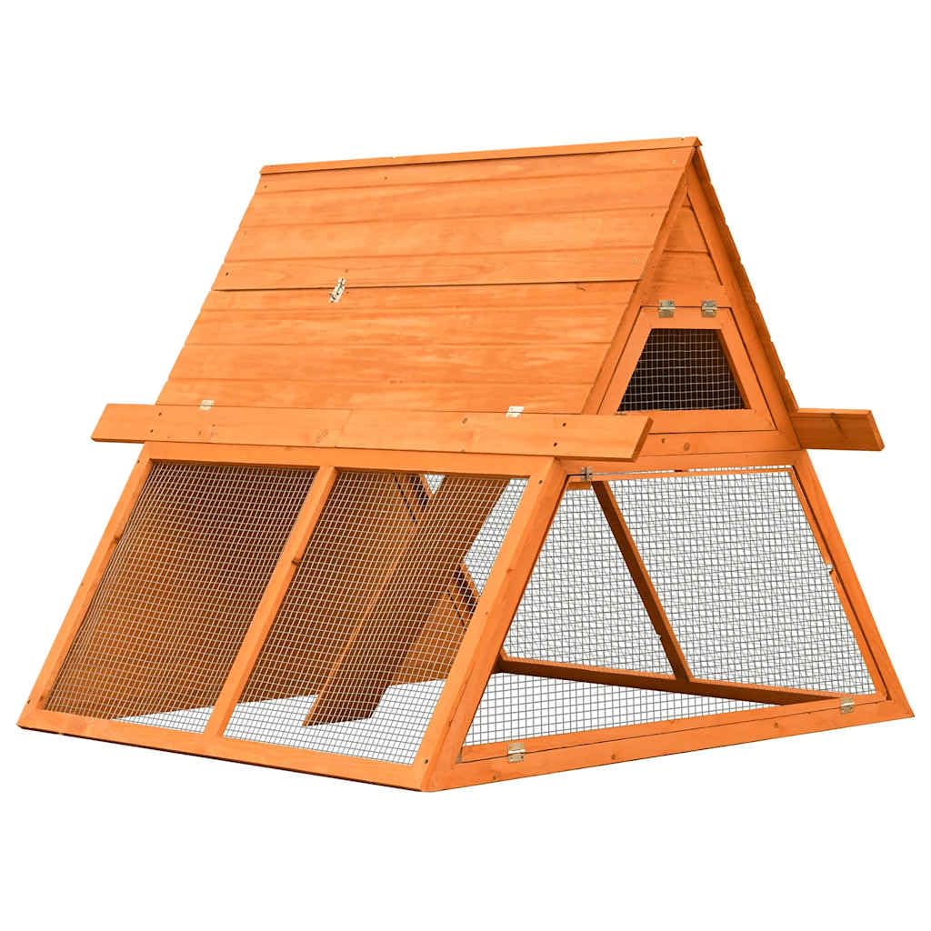 Brown Wooden Rabbit Hutch P3598