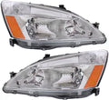 Headlights Lens and Housing Pair for 2003-2007 Honda Accord B8033