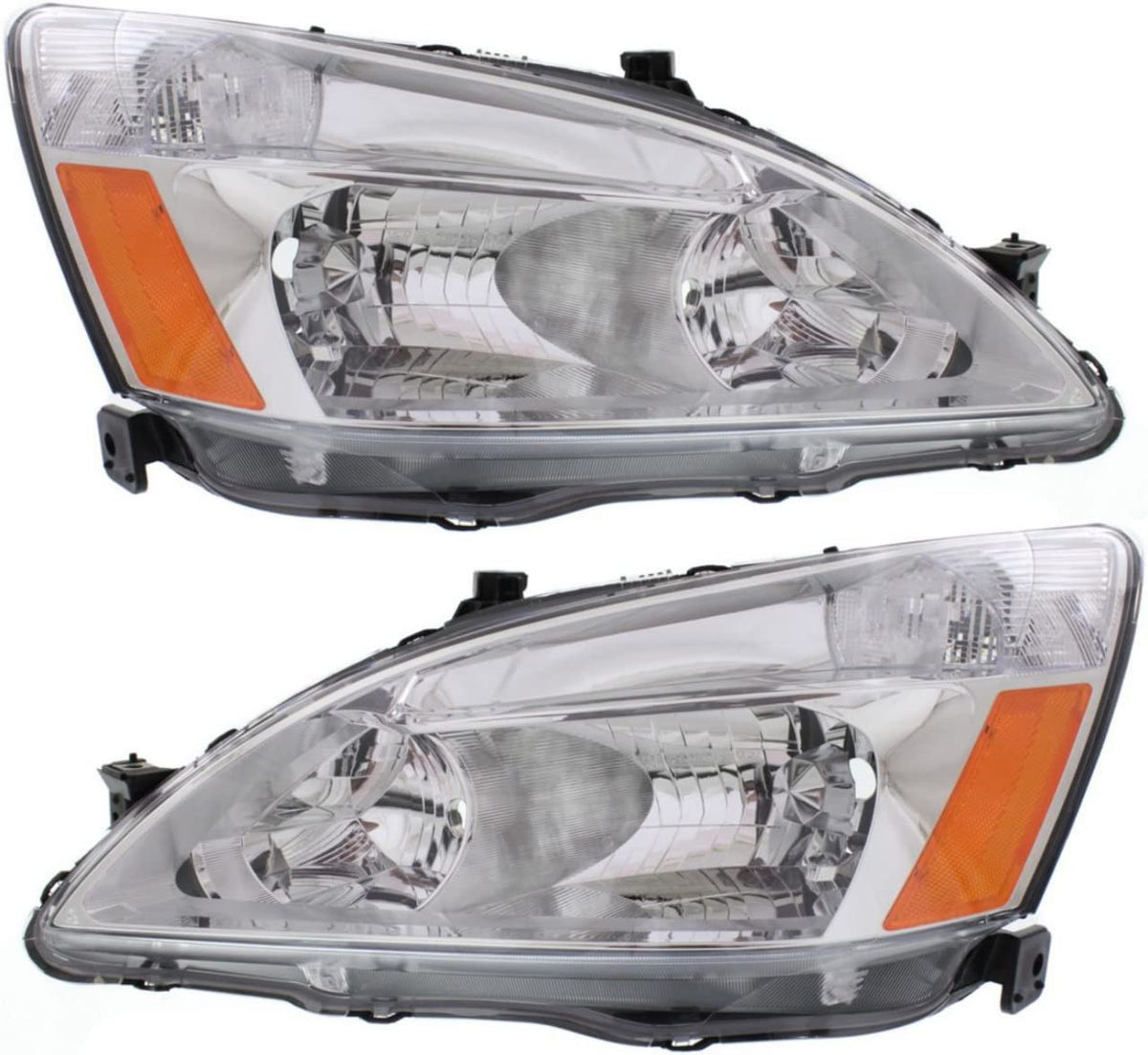 Headlights Lens and Housing Pair for 2003-2007 Honda Accord B8033