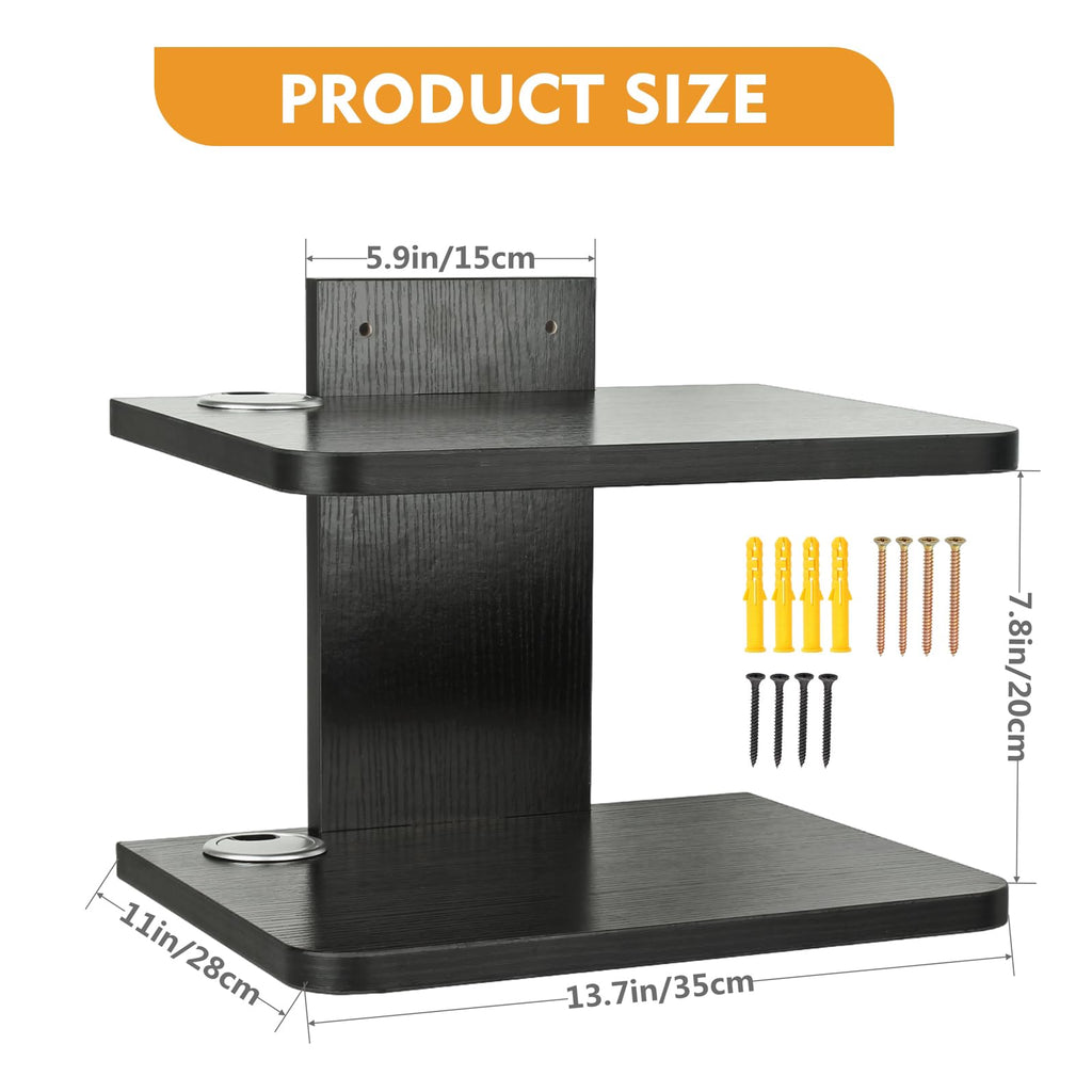 Black 2 Tier Projector Wall Mount Y162213