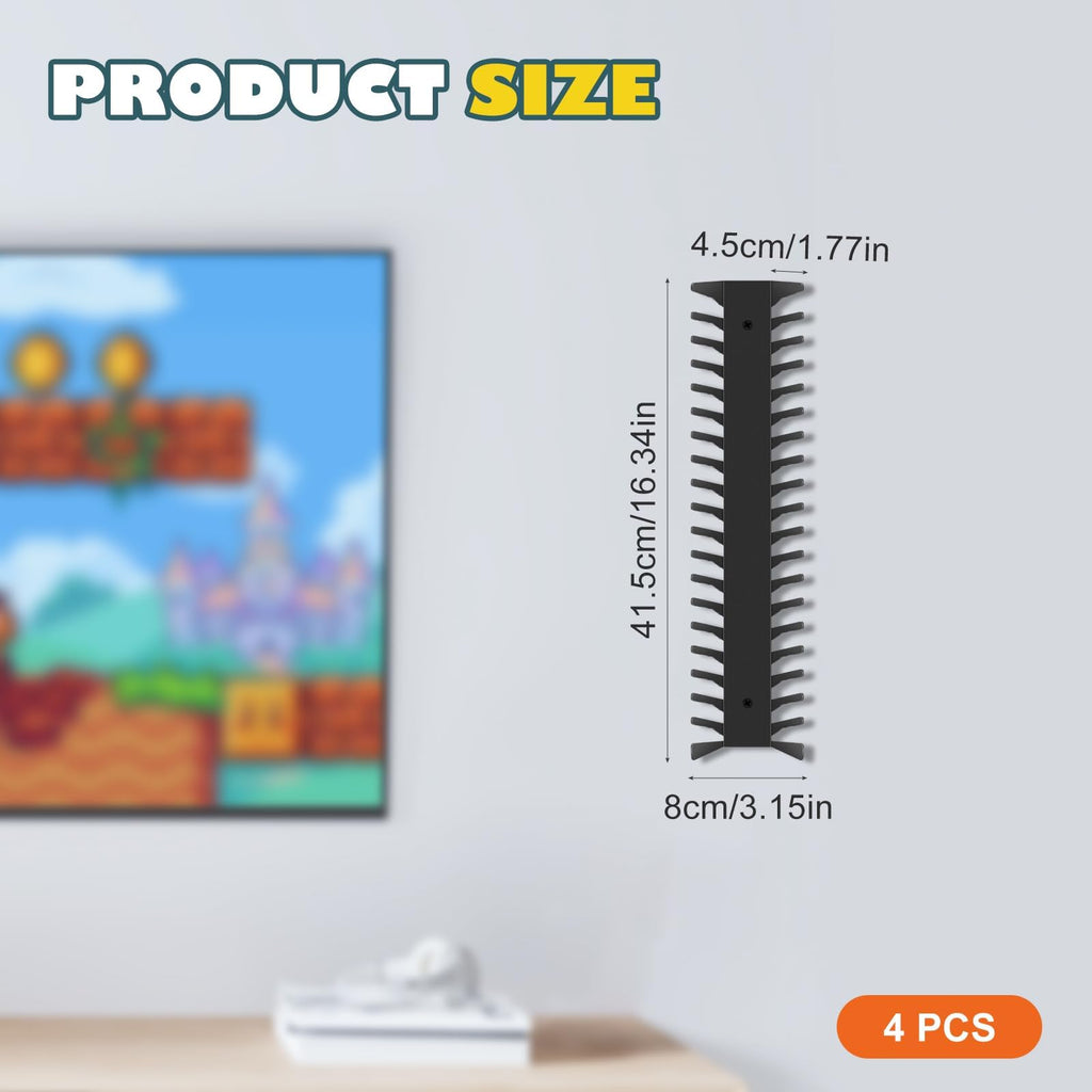 4 Pack Wall Mount DVD Storage Shelf R130500