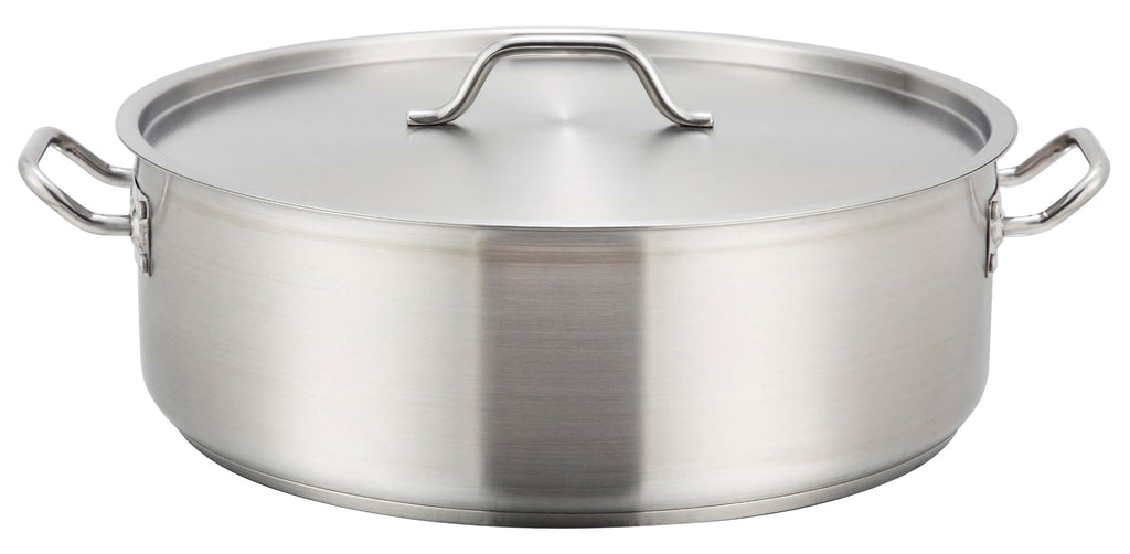 30 qt Stainless Steel Brazier with Lid C924317