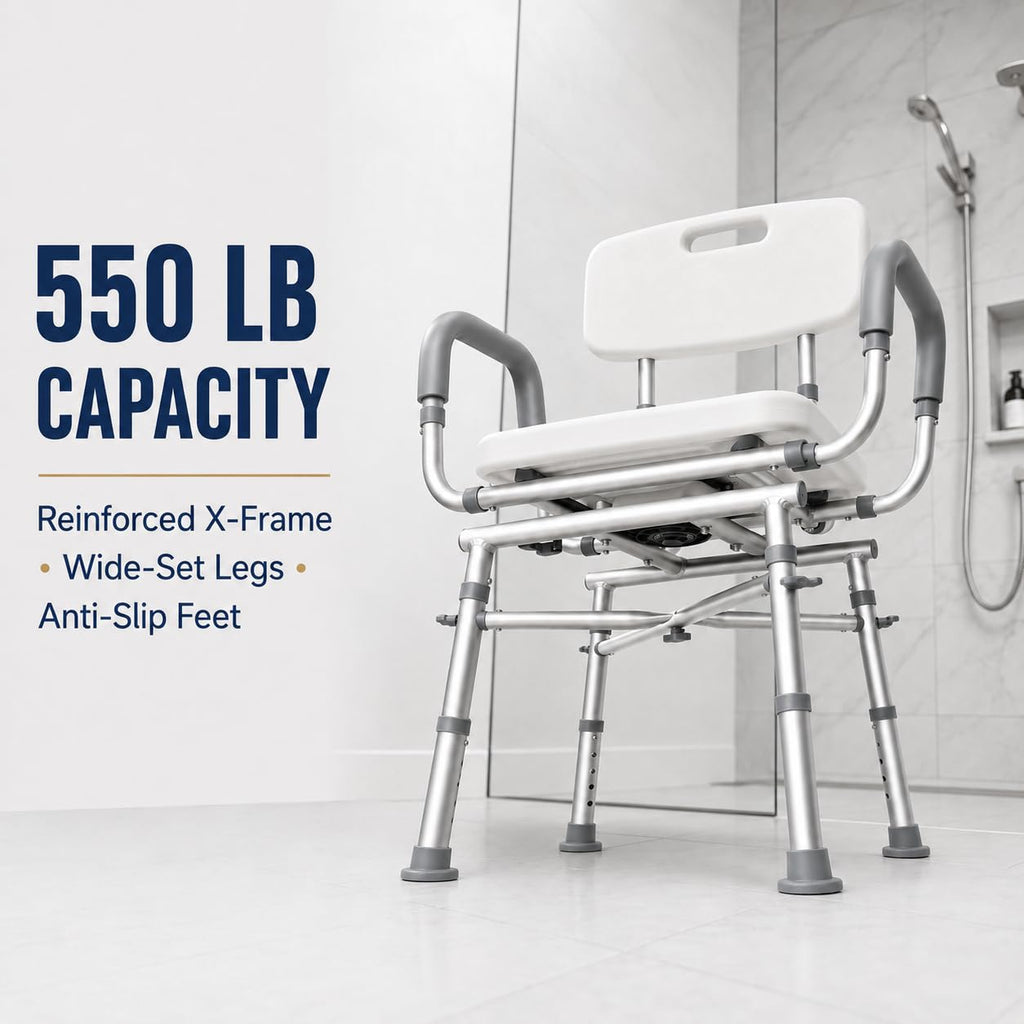 Swivel Shower Chair with Arms Q43677