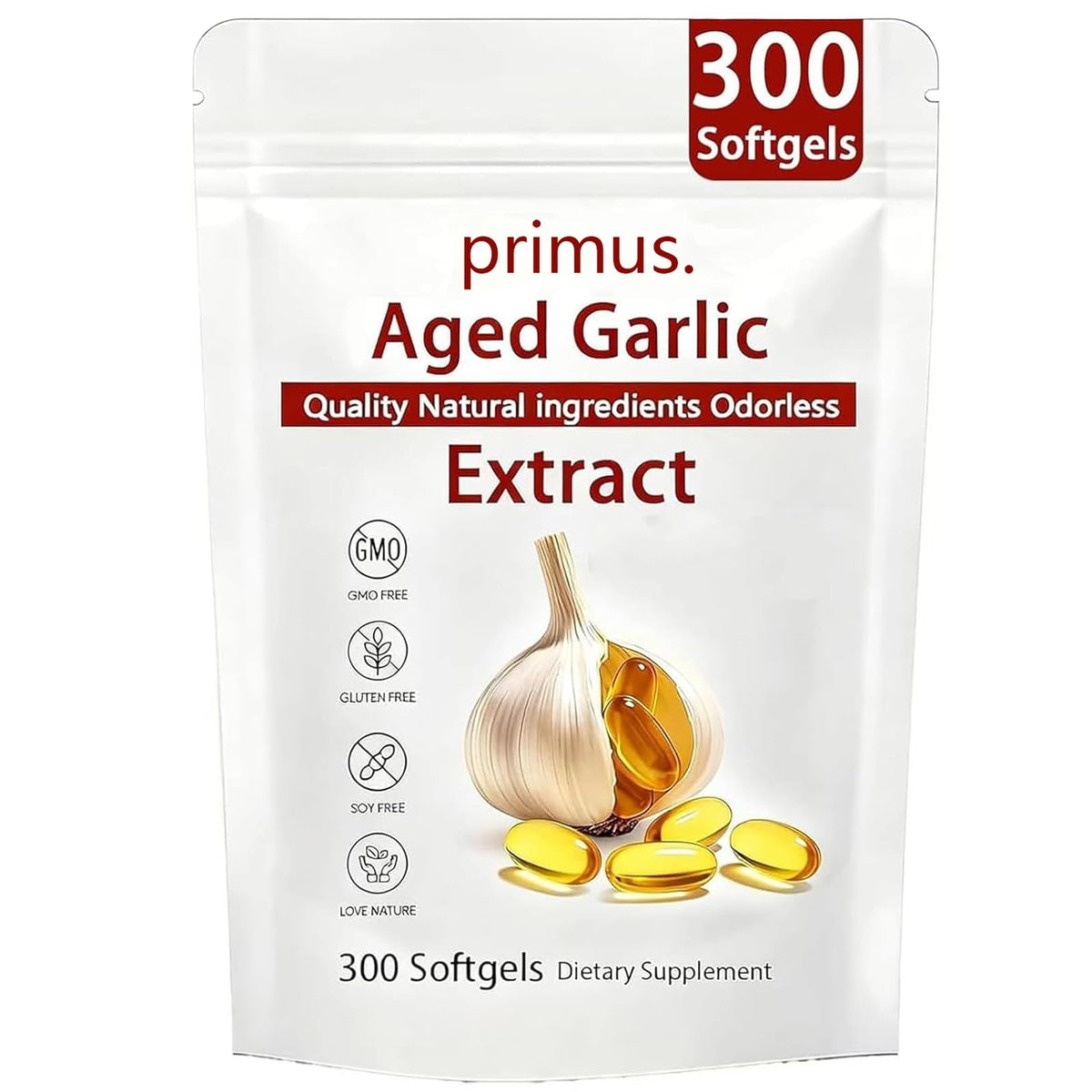 Odorless Garlic Extract 300 Softgels J285
