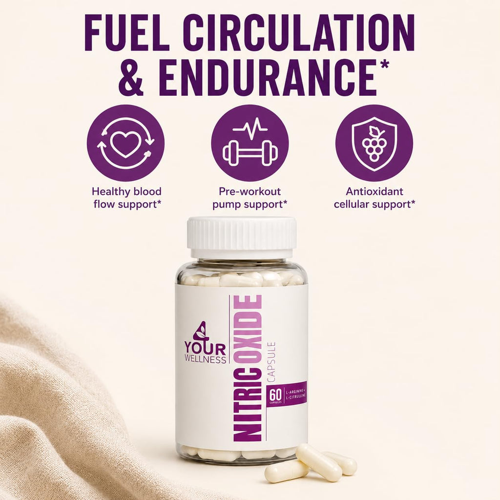 Nitric Oxide Capsules L Arginine L Citrulline 60 Count W660