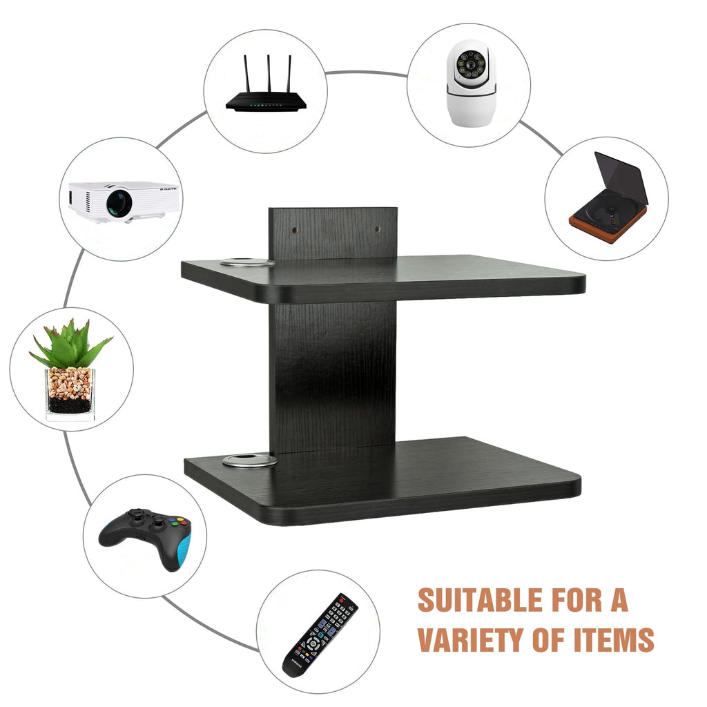 Black 2 Tier Projector Wall Mount Y162213
