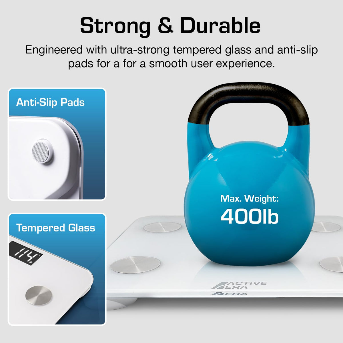 White Digital Bathroom Bluetooth Scale I495575