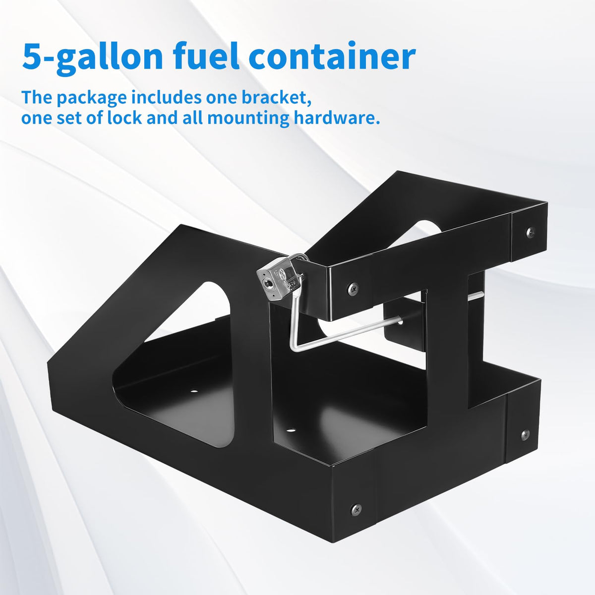 5 Gallon Gas Can Holder with Anti-Theft Lock R343