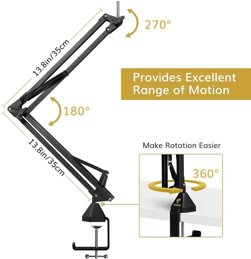 USB Microphone and Microphone Arm Stand C856