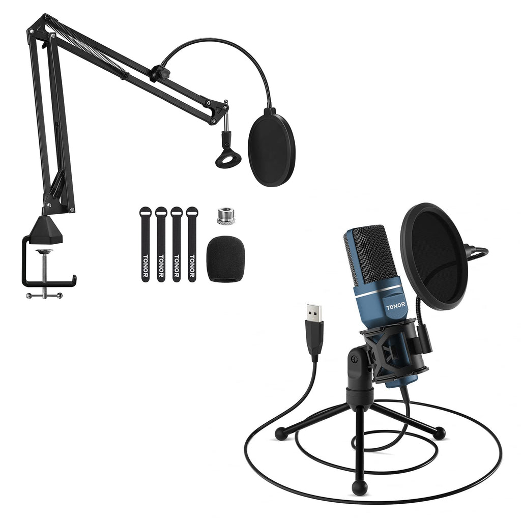 USB Microphone and Microphone Arm Stand C856