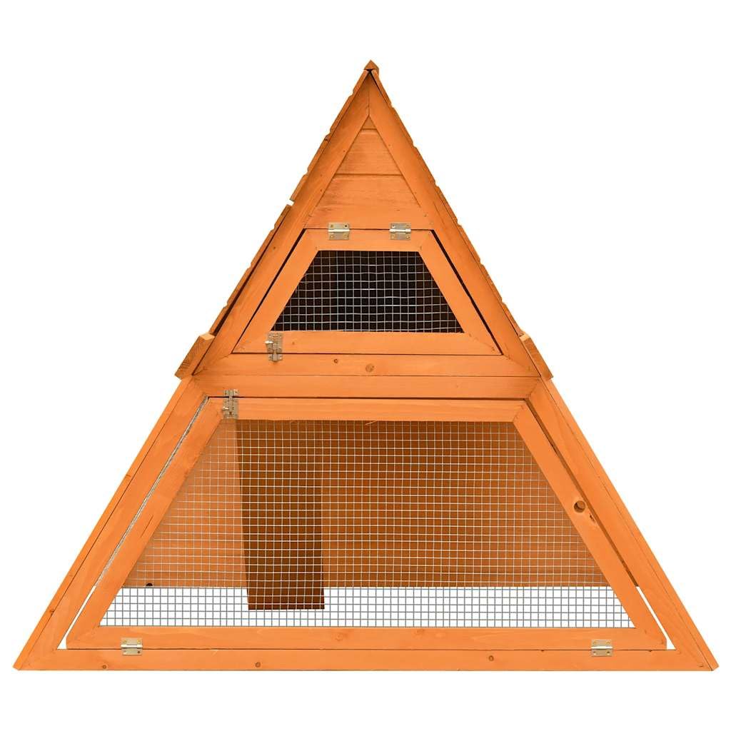 Brown Wooden Rabbit Hutch P3598