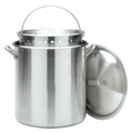 120-qt Aluminum Boiler with Riveted Handles and Boiling Basket J98889