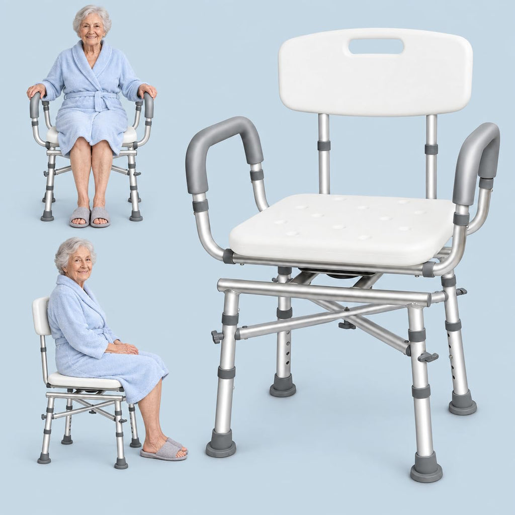 Swivel Shower Chair with Arms Q43677