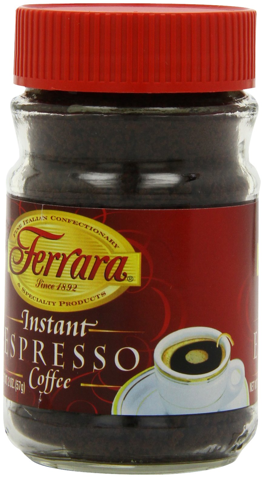 Instant Espresso Coffee 2 oz Glass Jars Pack of 6 J985