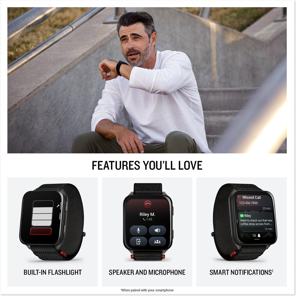 Black 51mm Smartwatch N212