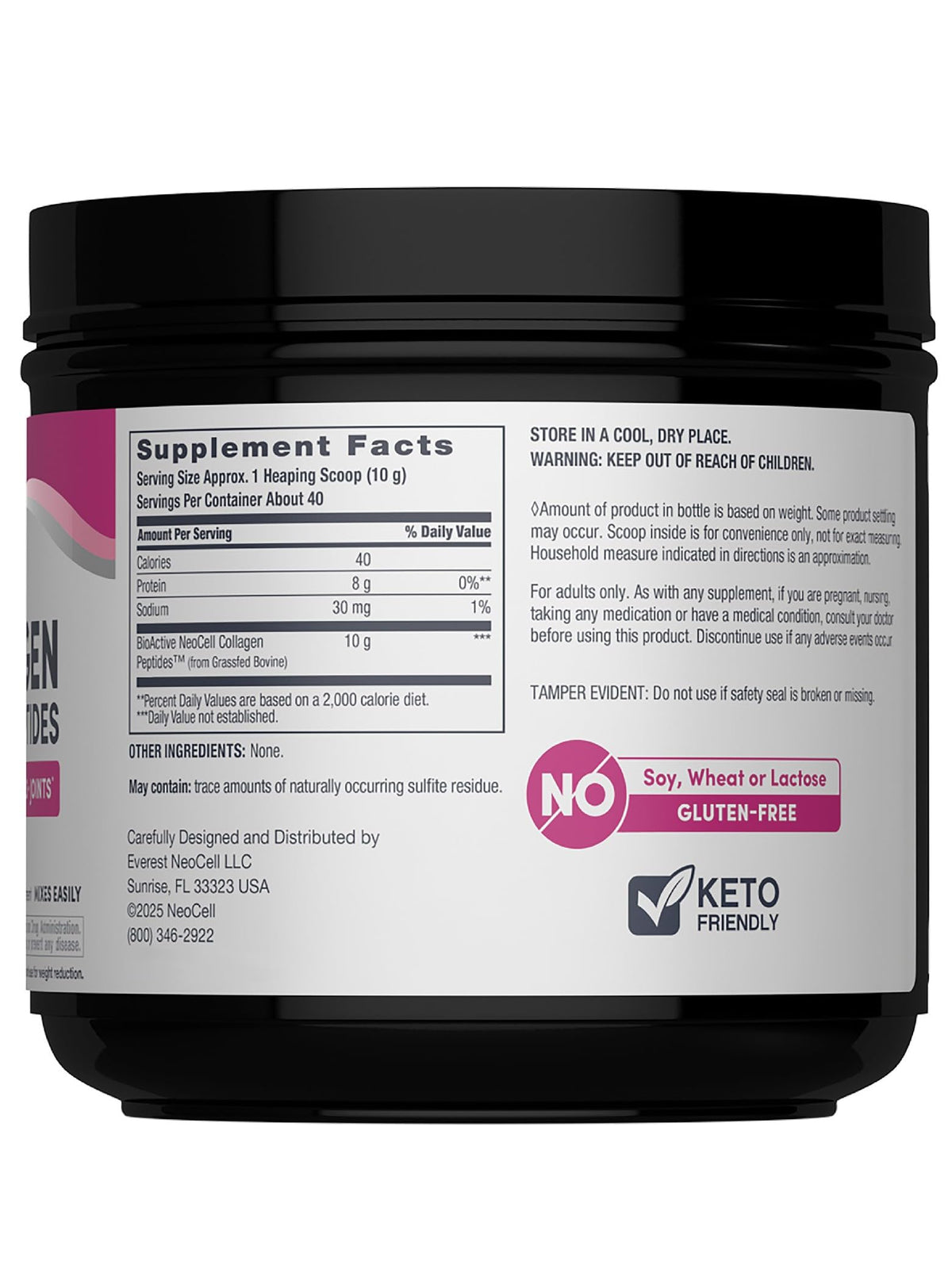 Grassfed Collagen Peptides Powder 14 oz Unflavored J955537
