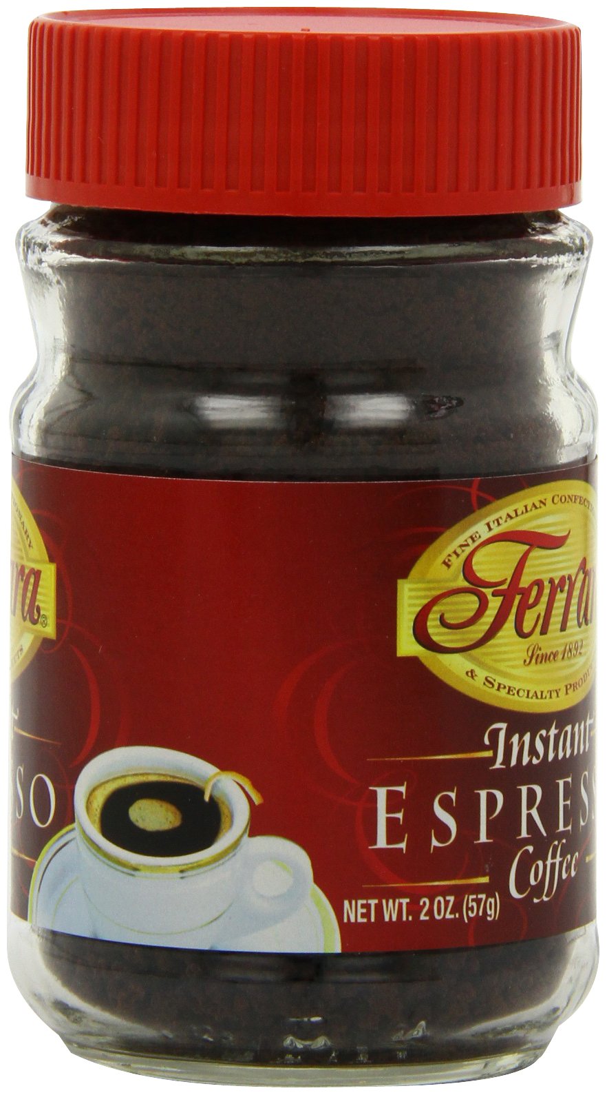 Instant Espresso Coffee 2 oz Glass Jars Pack of 6 J985