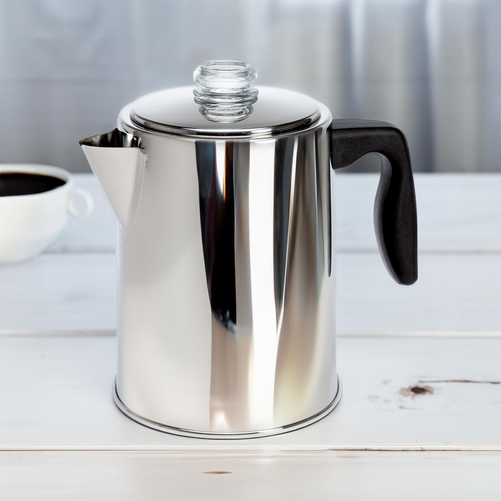 Stainless Steel 8 Cup Stovetop Coffee Percolator N522