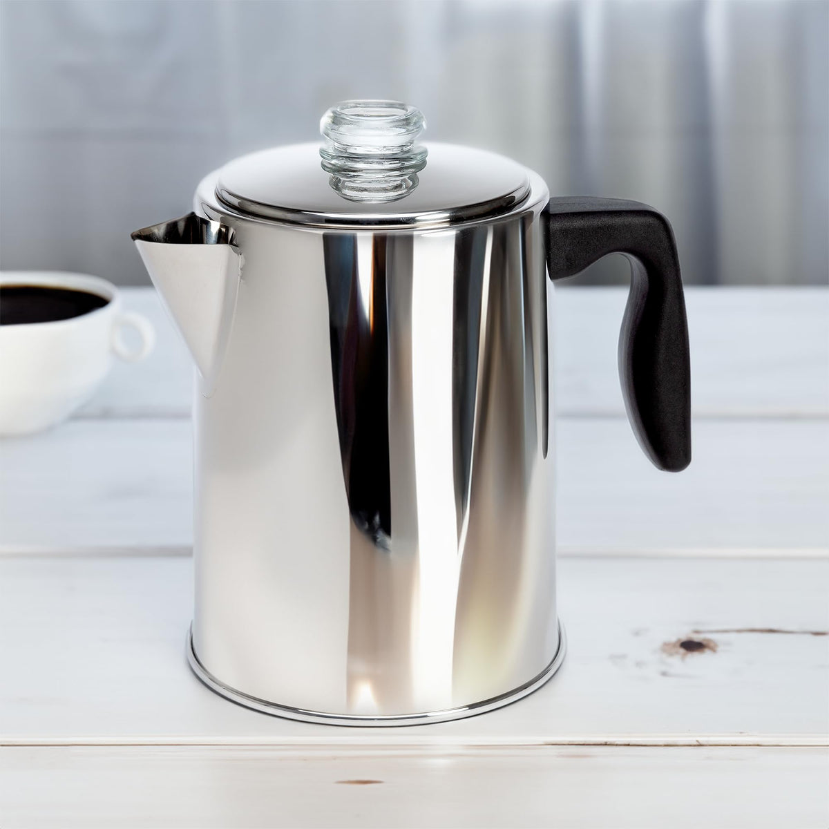 Stainless Steel 8 Cup Stovetop Coffee Percolator N522