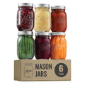 16 Oz 6 Pack Regular Mouth Mason Jars P300606