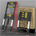 10.5 FT Aluminum Telescoping Ladder 330 Lbs U4616