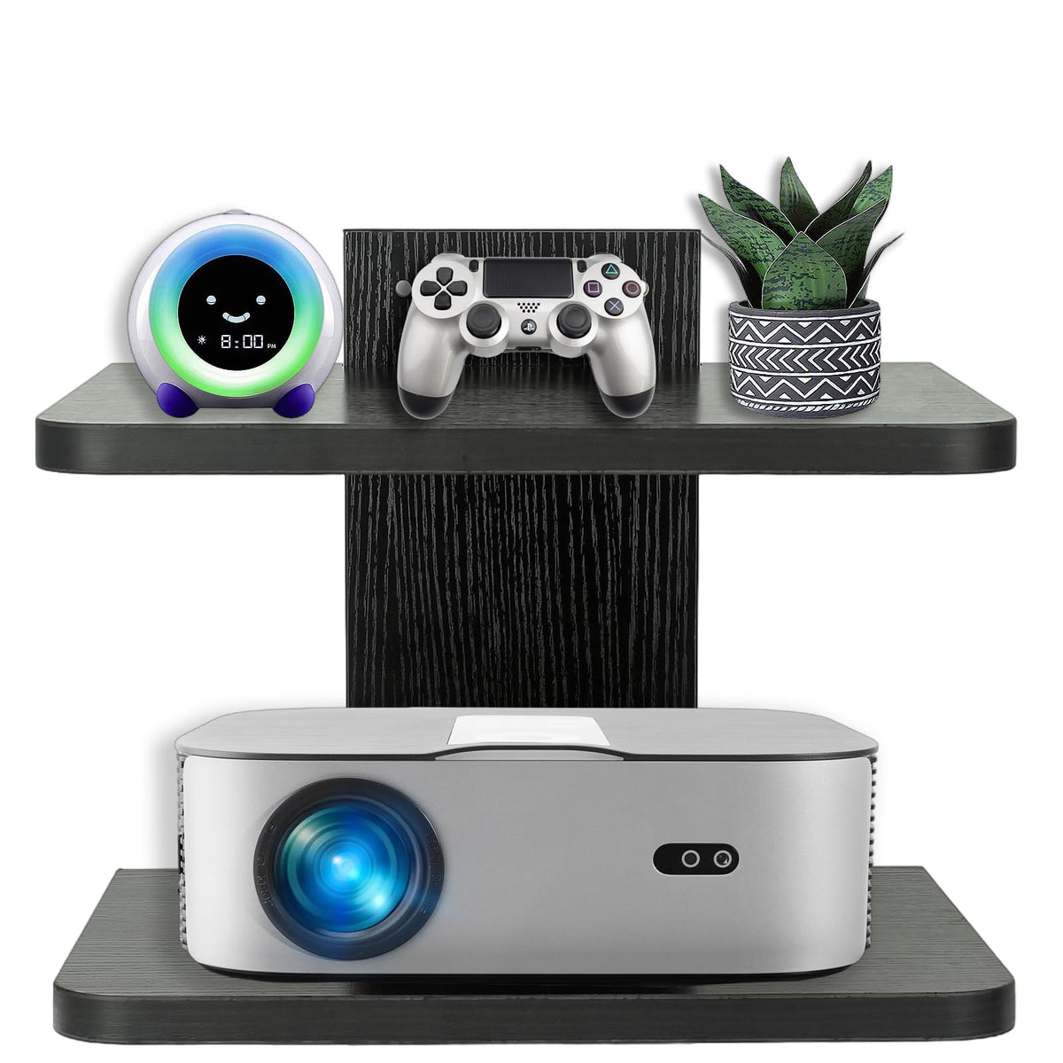 Black 2 Tier Projector Wall Mount Y162213