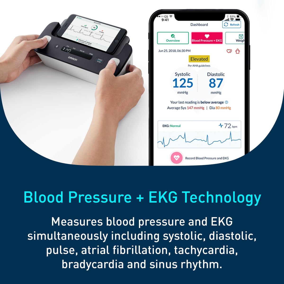 Blood Pressure Monitor + EKG K915
