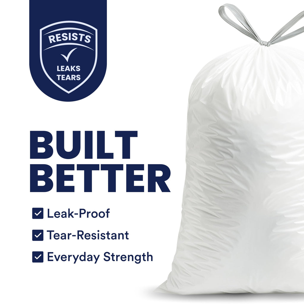 4-6 Gallon White Drawstring Bags G56543