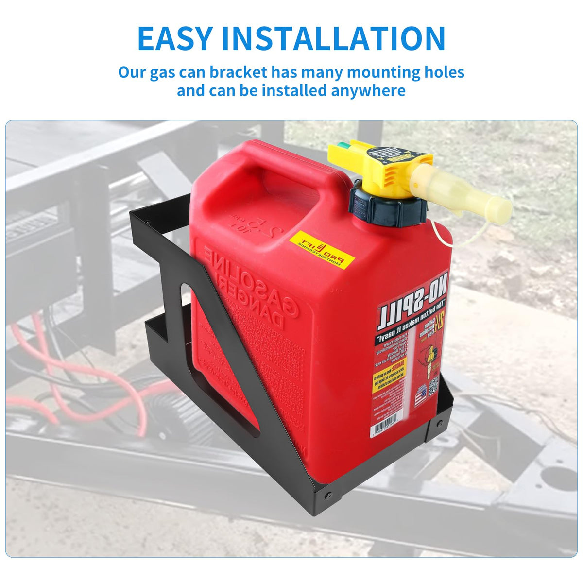 5 Gallon Gas Can Holder with Anti-Theft Lock R343