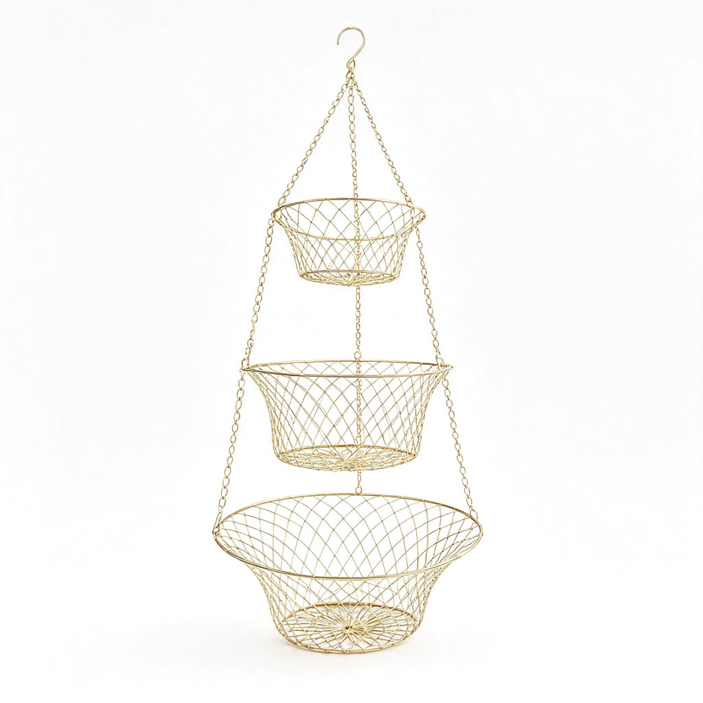 3-Tier Copper Hanging Basket I816170