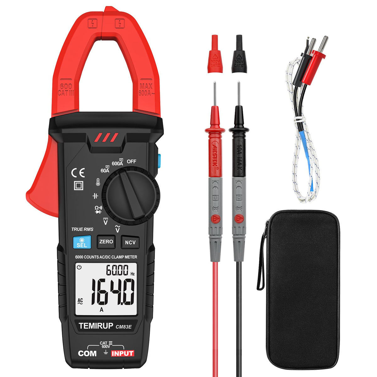 6000 Counts 600A TRMS Digital Clamp Meter A620
