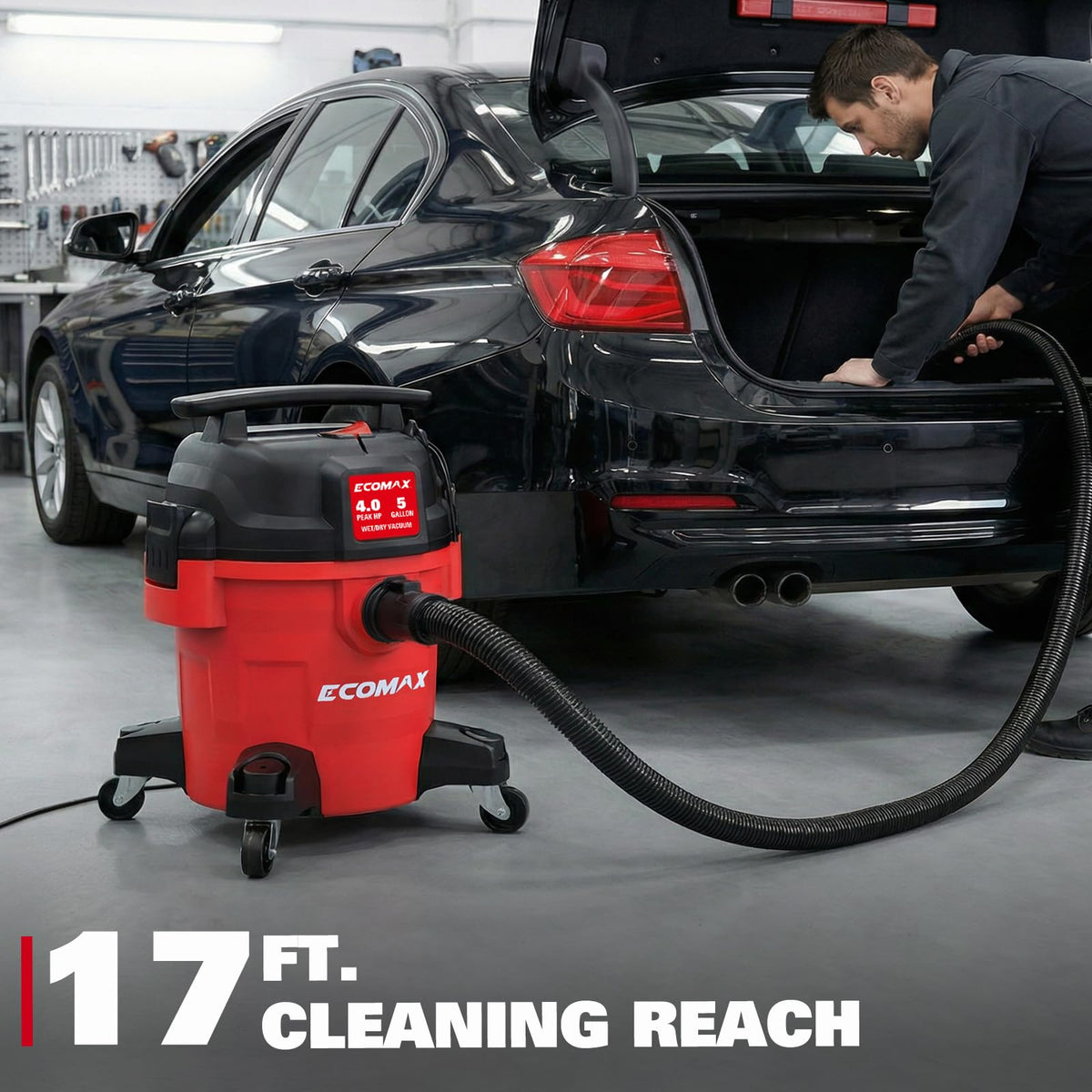 Ultra Quiet Wet and Dry 5 Gallon 4 HP Shop Vacuum L347