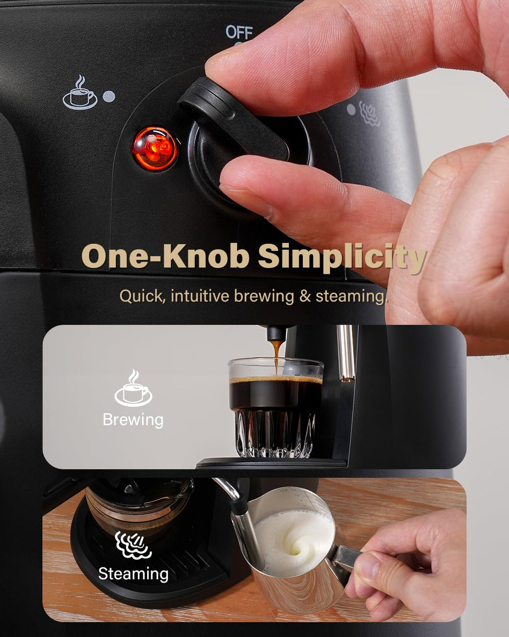 3.5 Bar Espresso Machine with Milk Frother C189039